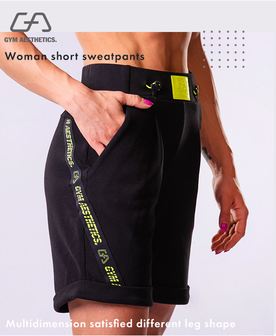 Athleisure Trendy 9 inch Shorts for Women in Black | Gym Aesthetics