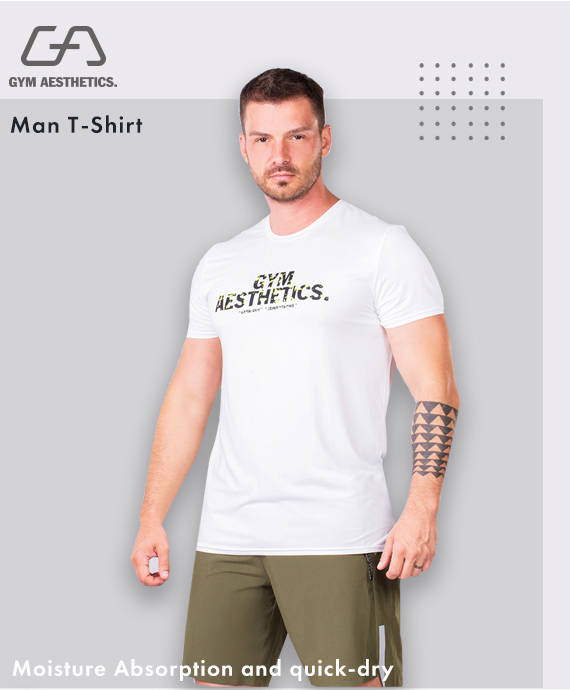 Essential Loose-Fit T-Shirt for Men in Aqua | Gym Aesthetics