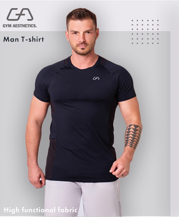 Essential Packable Loose-Fit T-Shirt for Men in Safety Yellow | Gym Aesthetics
