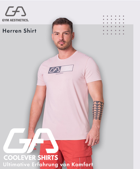 Wesentlich Cotton Touch Loose-Fit T-Shirt für Herren in Melange Grau | Gym Aesthetics