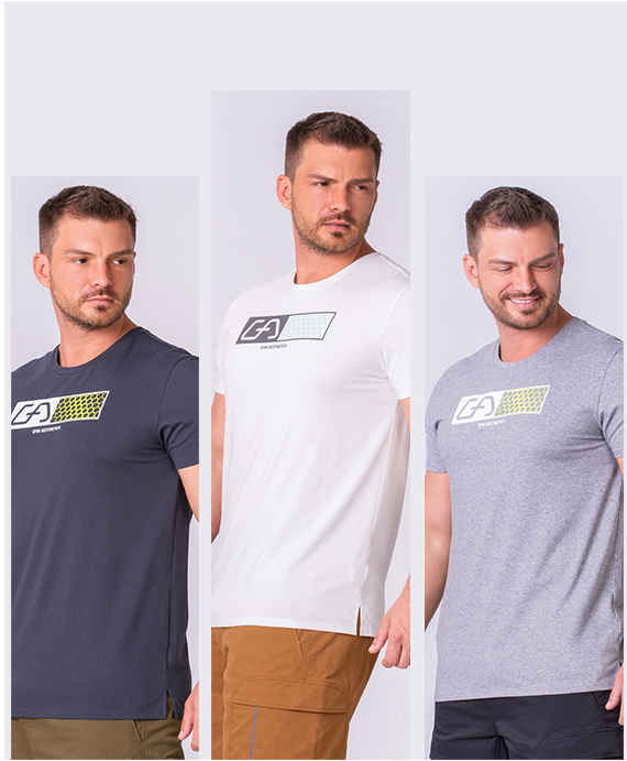 Essential Cotton Touch Loose-Fit T-Shirt for Men in White | Gym Aesthetics