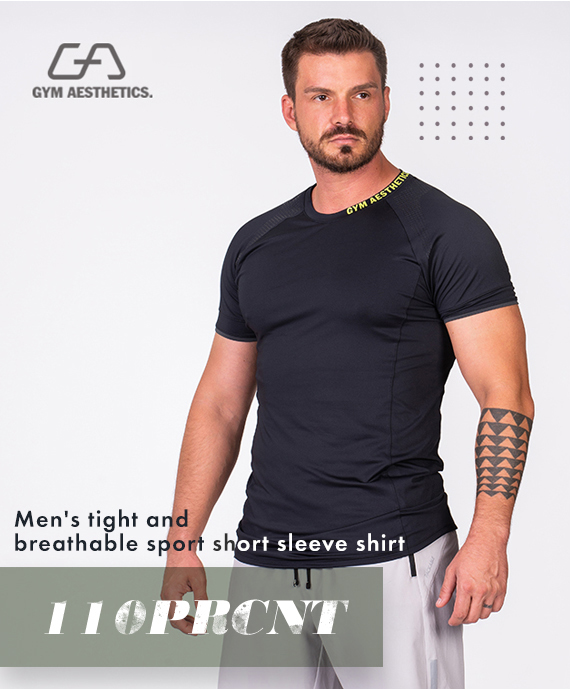 Essential Workout Sport Shirt for Men in White | Gym Aesthetics