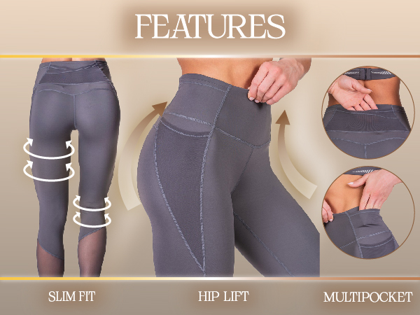 Training Mighty Tech Mesh Leggings for Women - Features