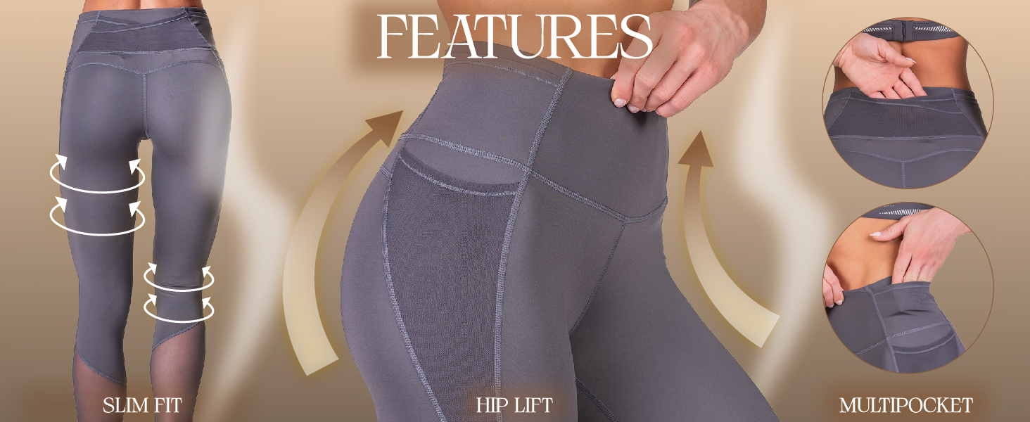 Training Mighty Tech Mesh Leggings for Women - Features