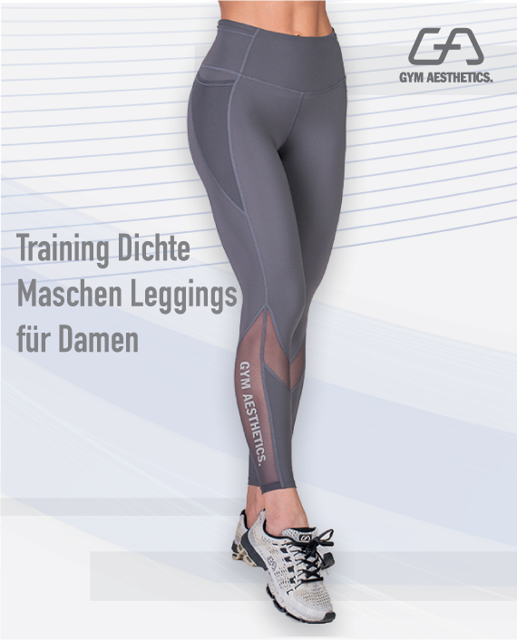 Training mächtiges Tech-Gewebe Leggings für Damen in Grau | Gym Aesthetics