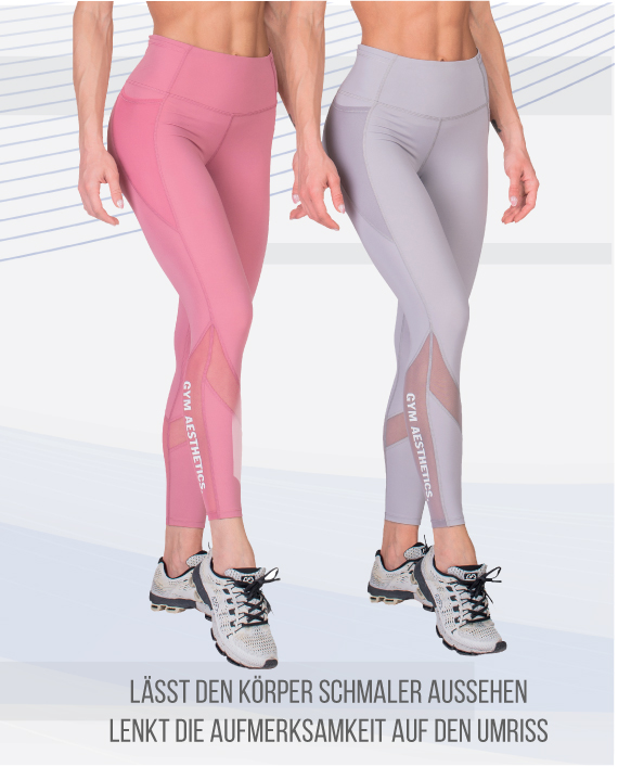 Training mächtiges Tech-Gewebe Leggings für Damen in Grau | Gym Aesthetics