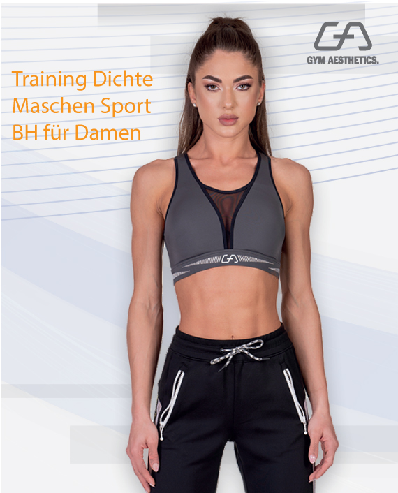 Training mächtiges Tech-Gewebe Sport BH für Damen in Dunkelpink | Gym Aesthetics