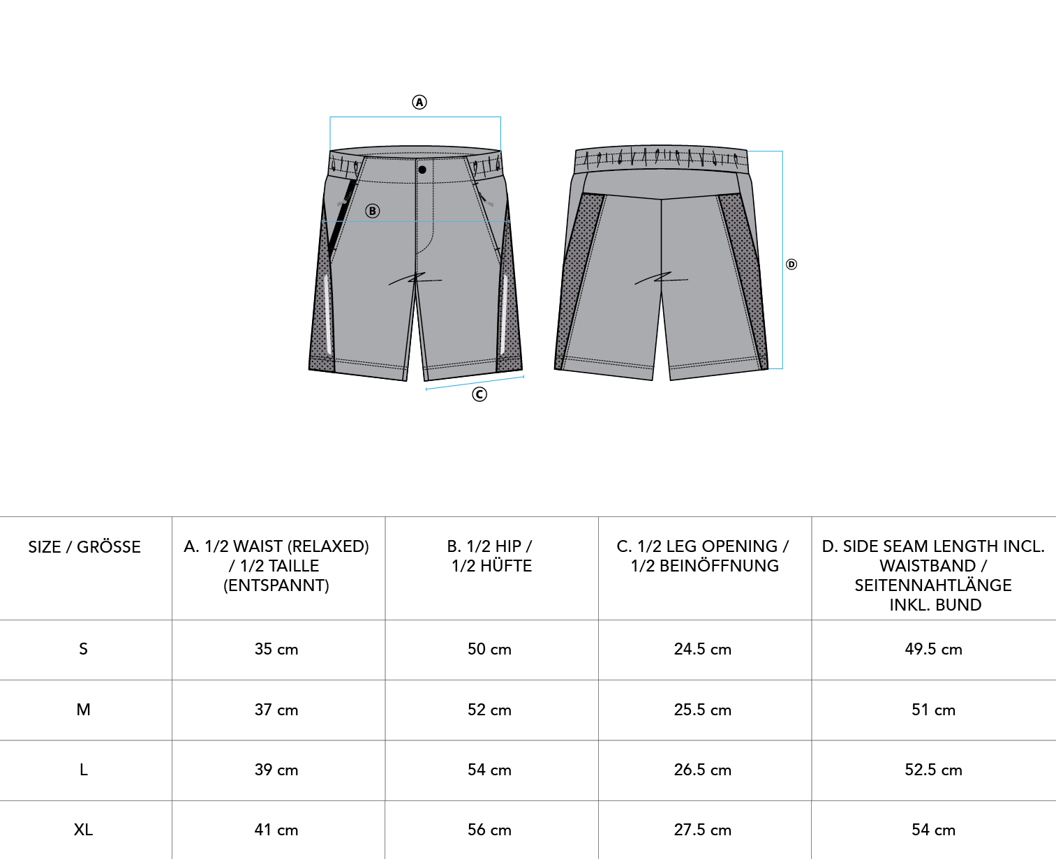 OutRun 9 inch Shorts for Men - size chart | Gym Aesthetics