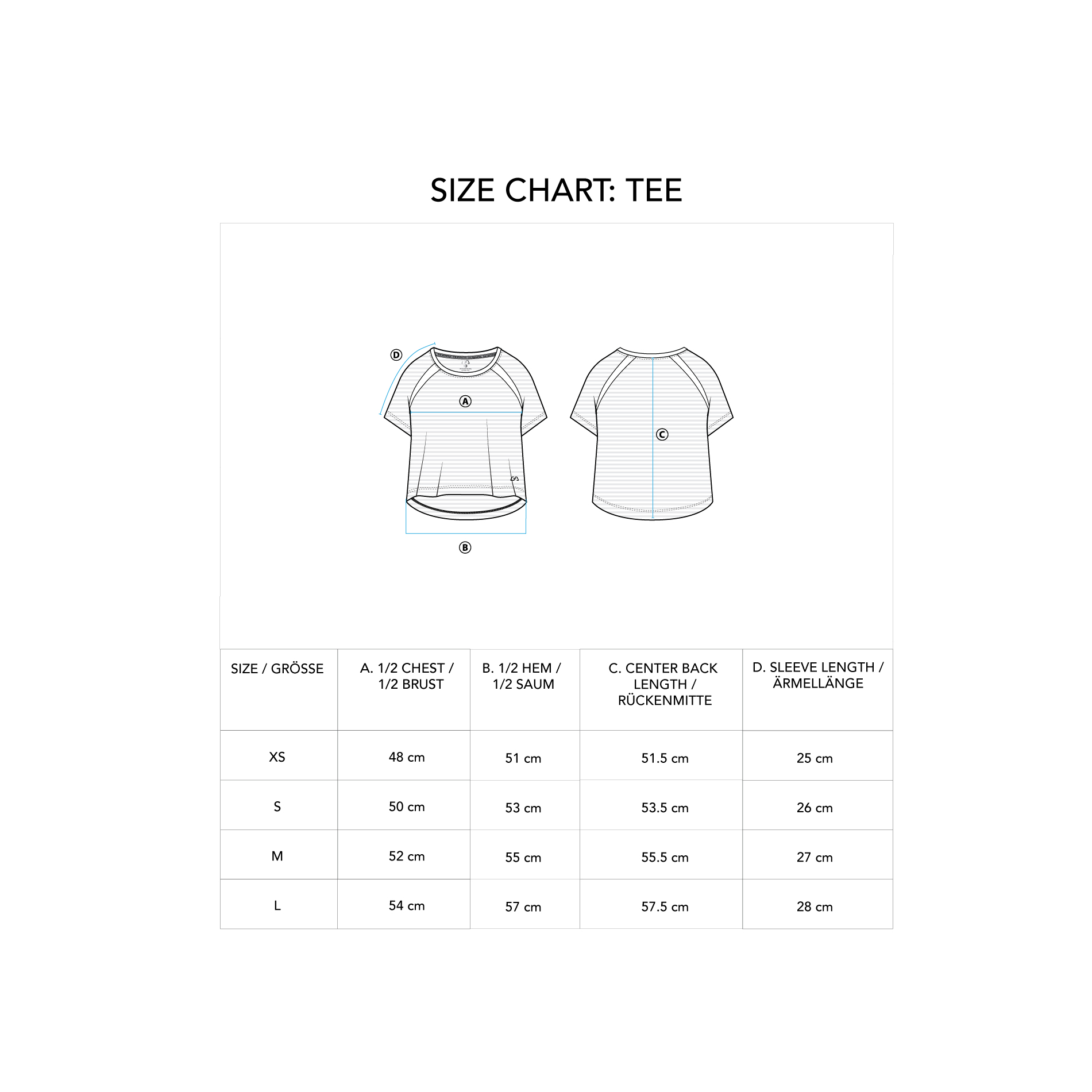 Athleisure Mesh Stripe Fashion T-Shirt for Women - size chart