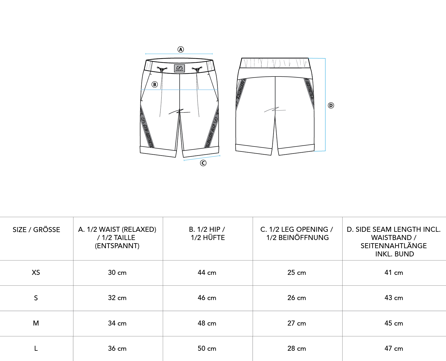 Athleisure Trendy 9 inch Shorts for Women - size chart | Gym Aesthetics
