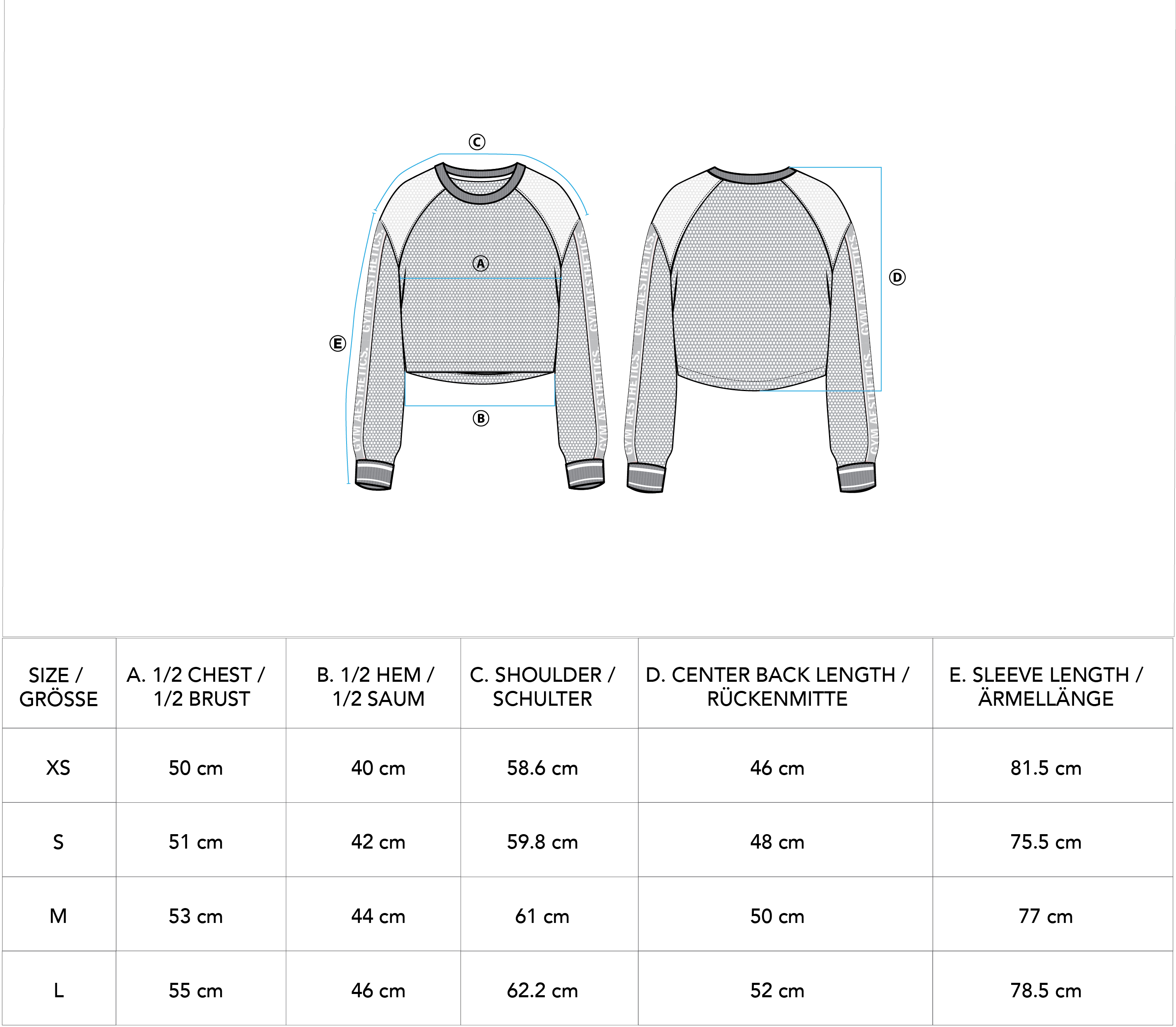 Athleisure Mighty Tech Mesh Fashion T Shirt for Women - size chart | Gym Aesthetics