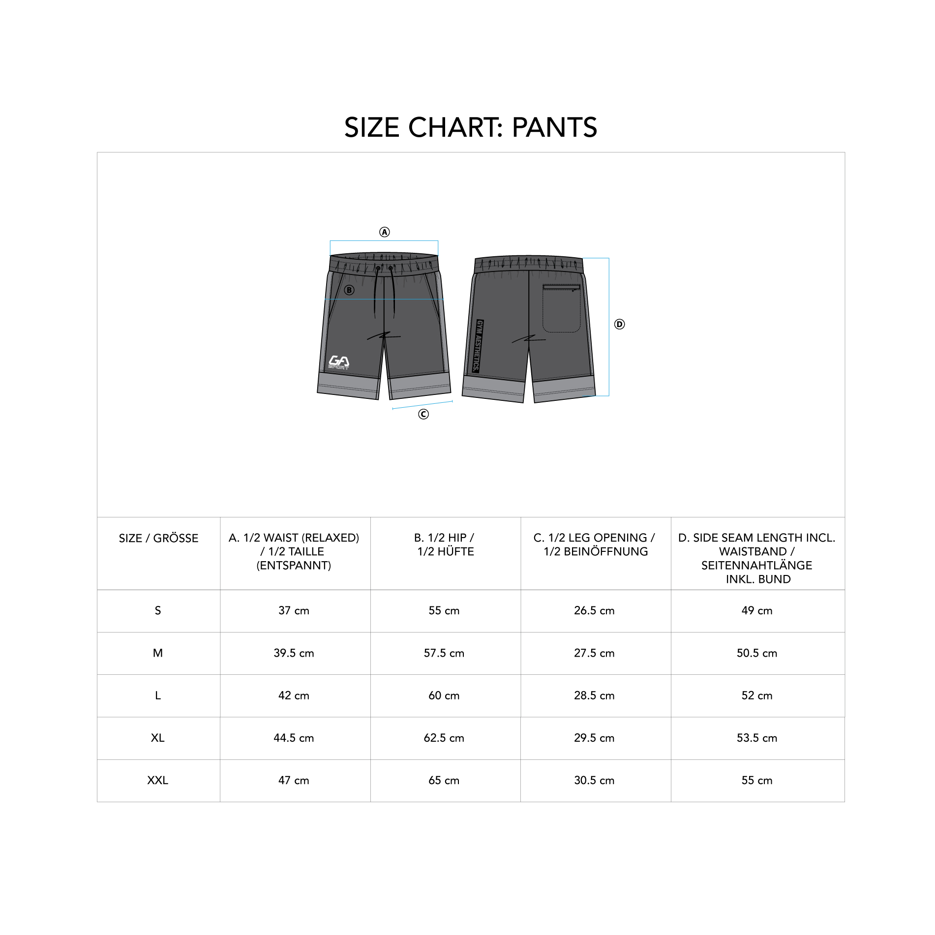 Workout Color Blocking Cotton Touch 9 inch Running Shorts for Men - size chart